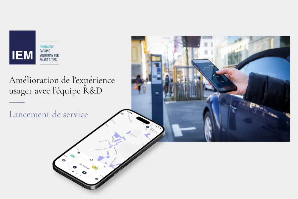 Amélioration de l'expérience utilisateur d'un service de stationnement connecté avec une application mobile et des tests d'usage.